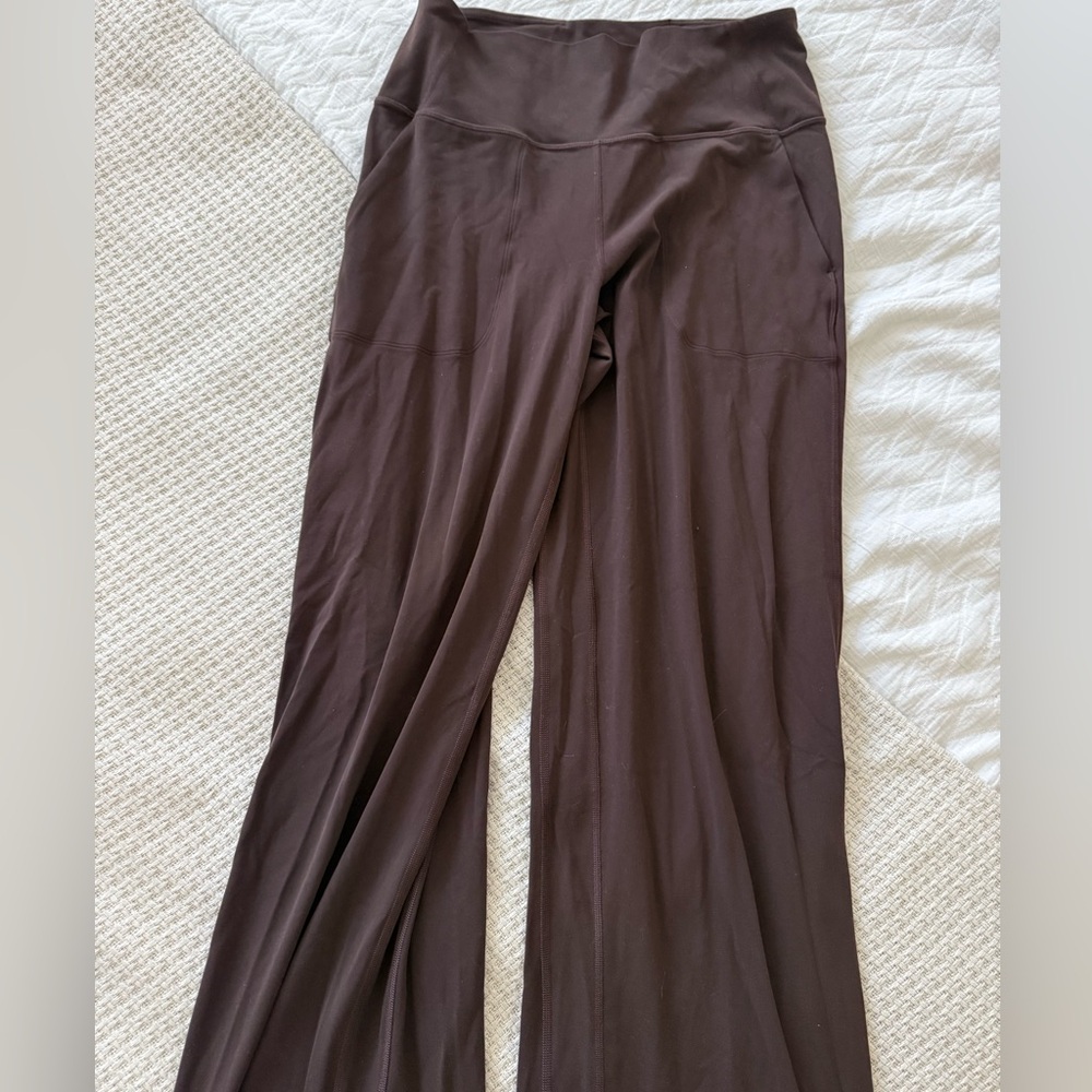 Women’s lululemon espresso align high rise  Wide-Leg Pants regular length